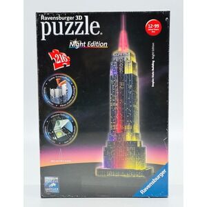 Ravensburger 3D Puzzle Empire State Building Night Edition 216 Pieces LED Lights